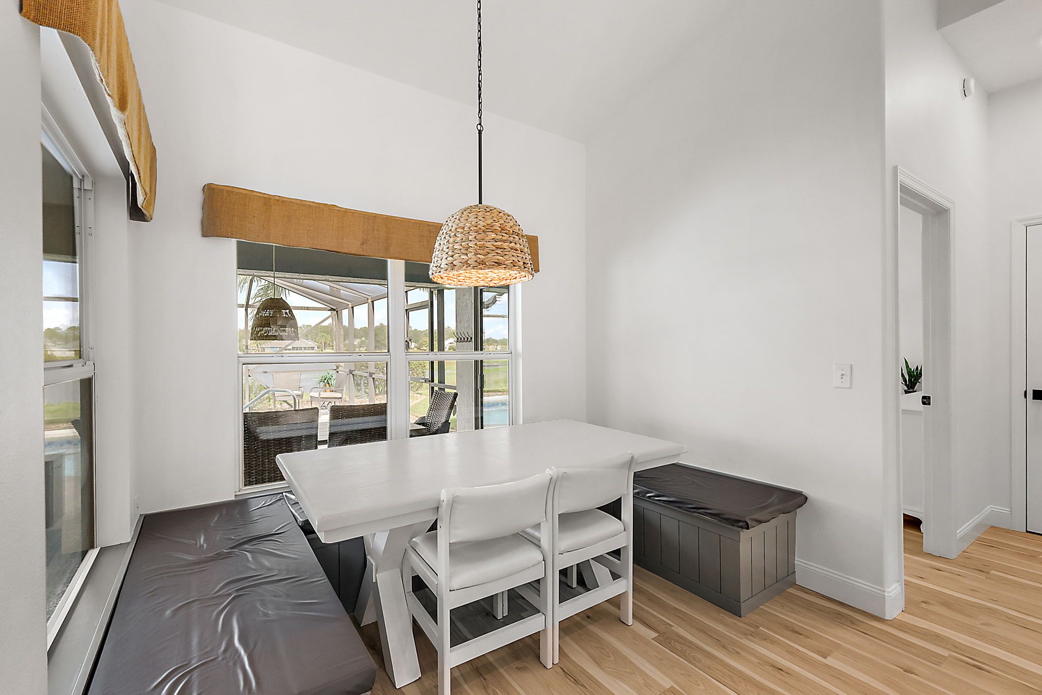 Custom BUILT-IN Breakfast Nook with Storage Benches