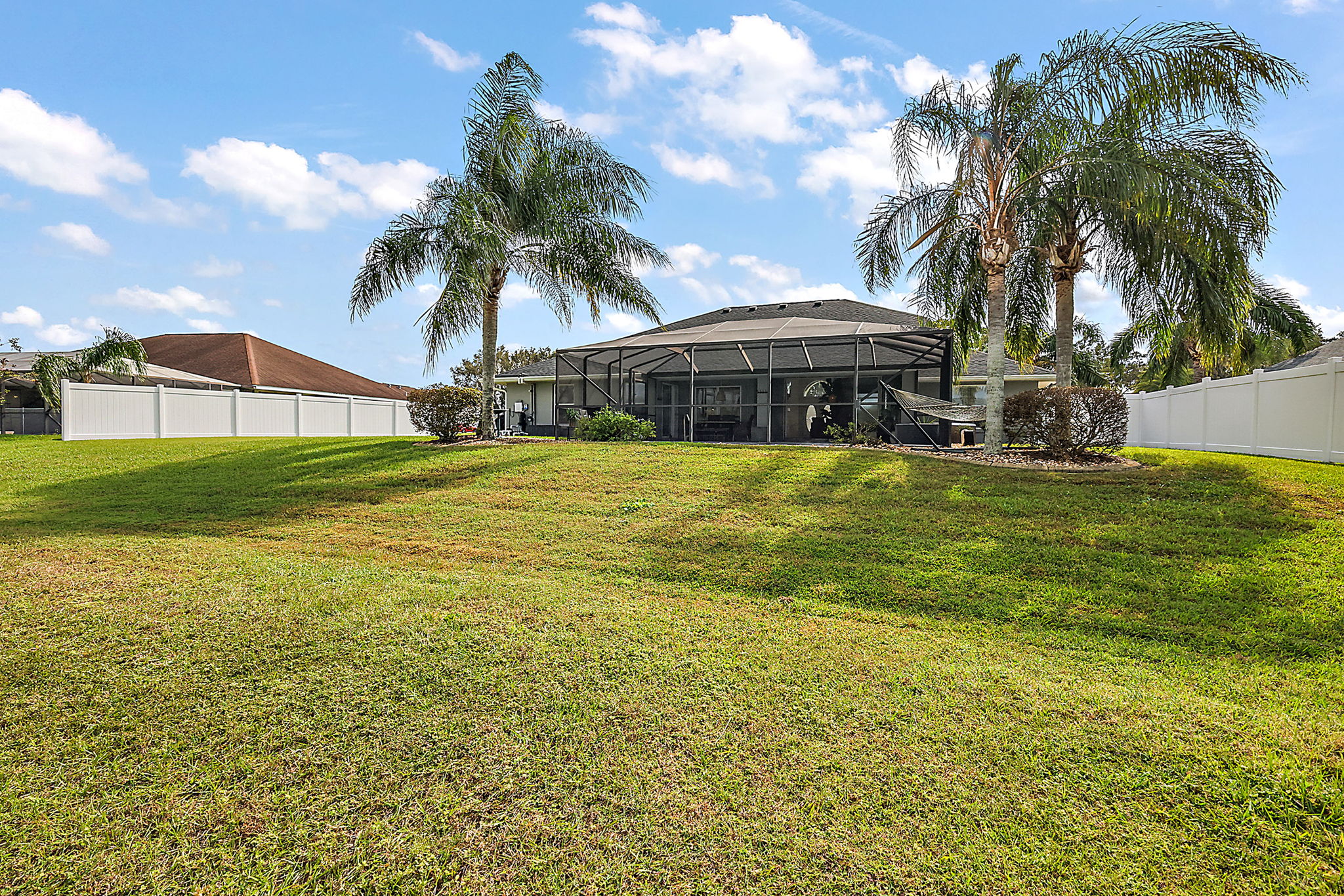 Rear Yard with PRIVACY FENCING!!!