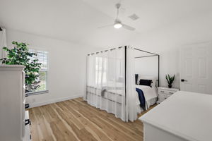 SPACIOUS Primary Bedroom with Vaulted Ceilings