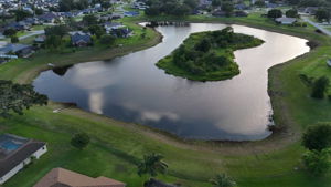 Aerial of Pond and Island