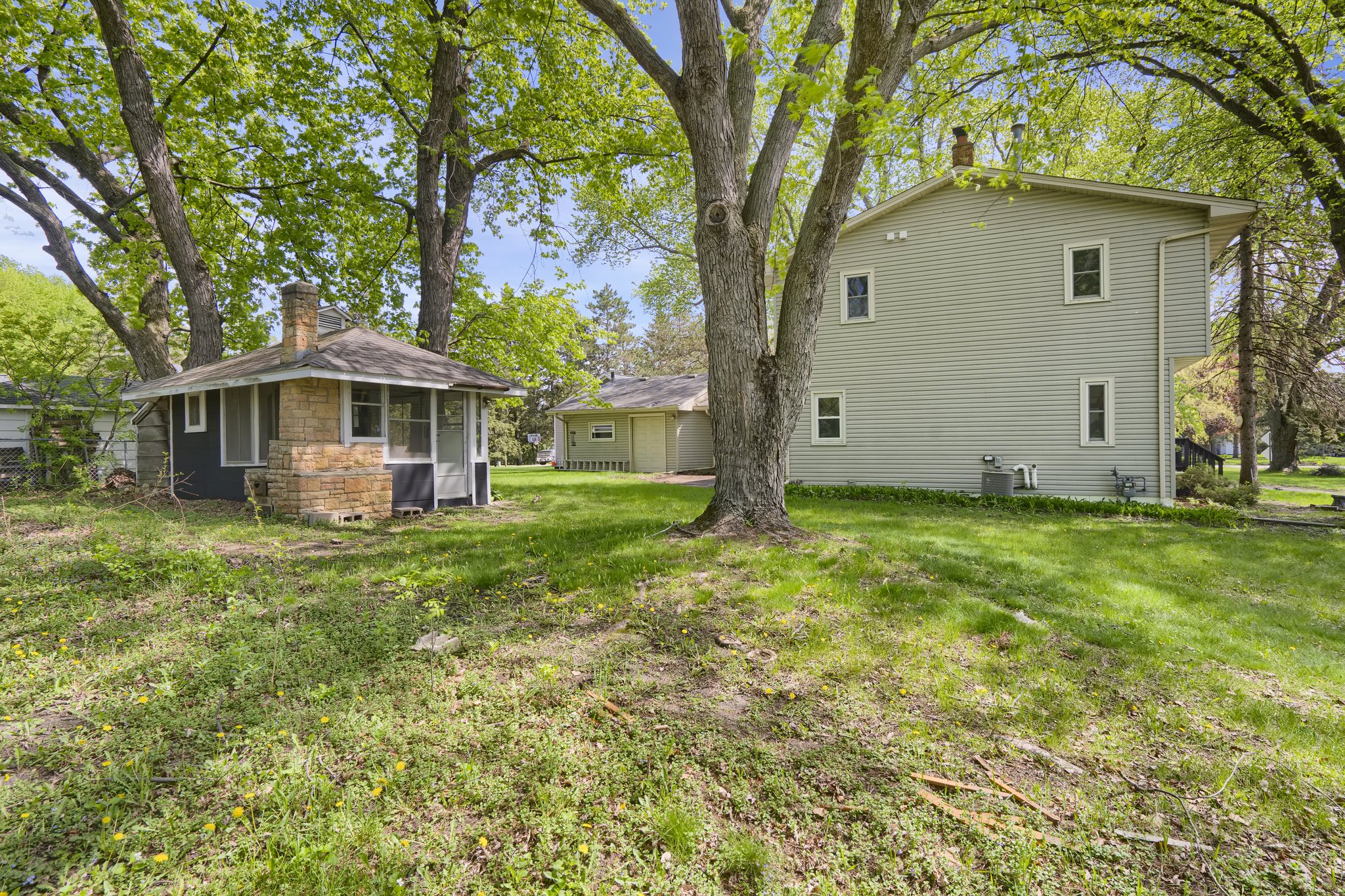 Yard and large shed