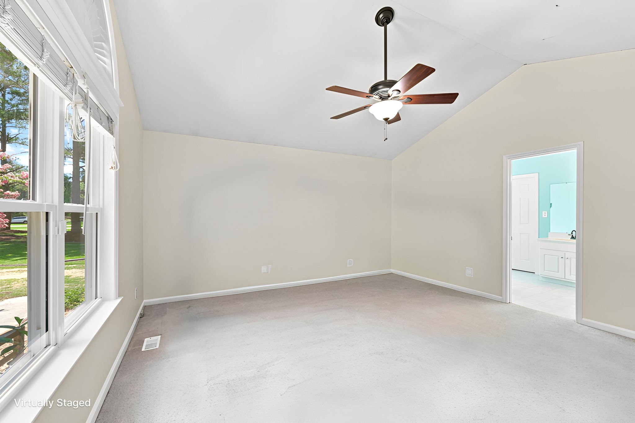 Spacious primary suite with en suite