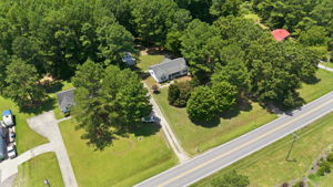 Private setting surrounded by greenery