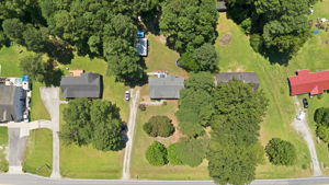 Overhead view of nearly one acre