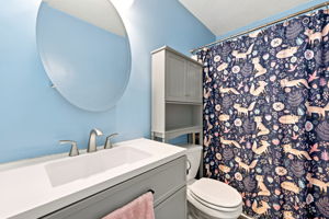 Full guest bath with tub and shower