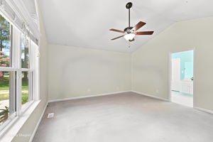 Spacious primary suite with en suite