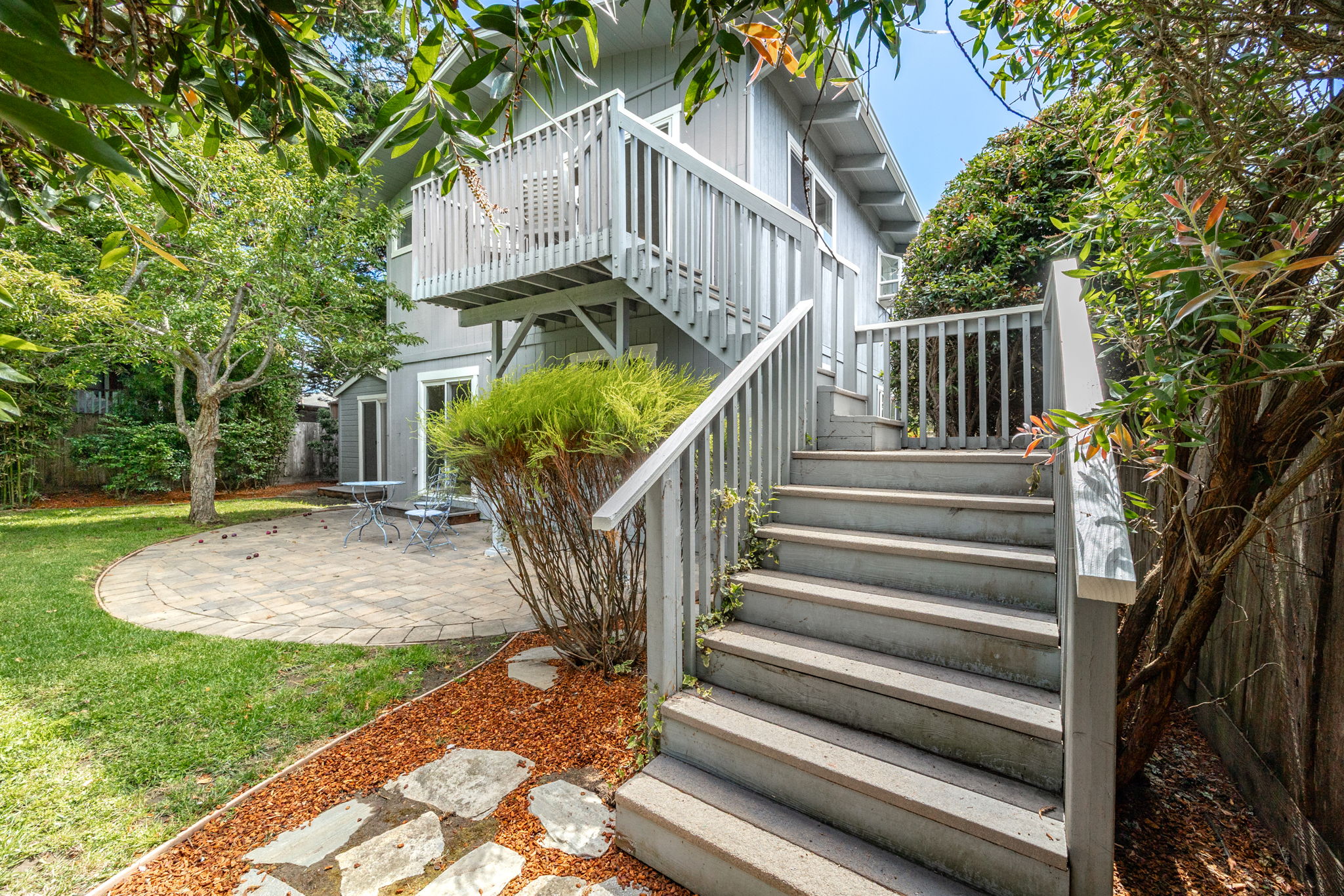 Backyard access from the primary bedroom.