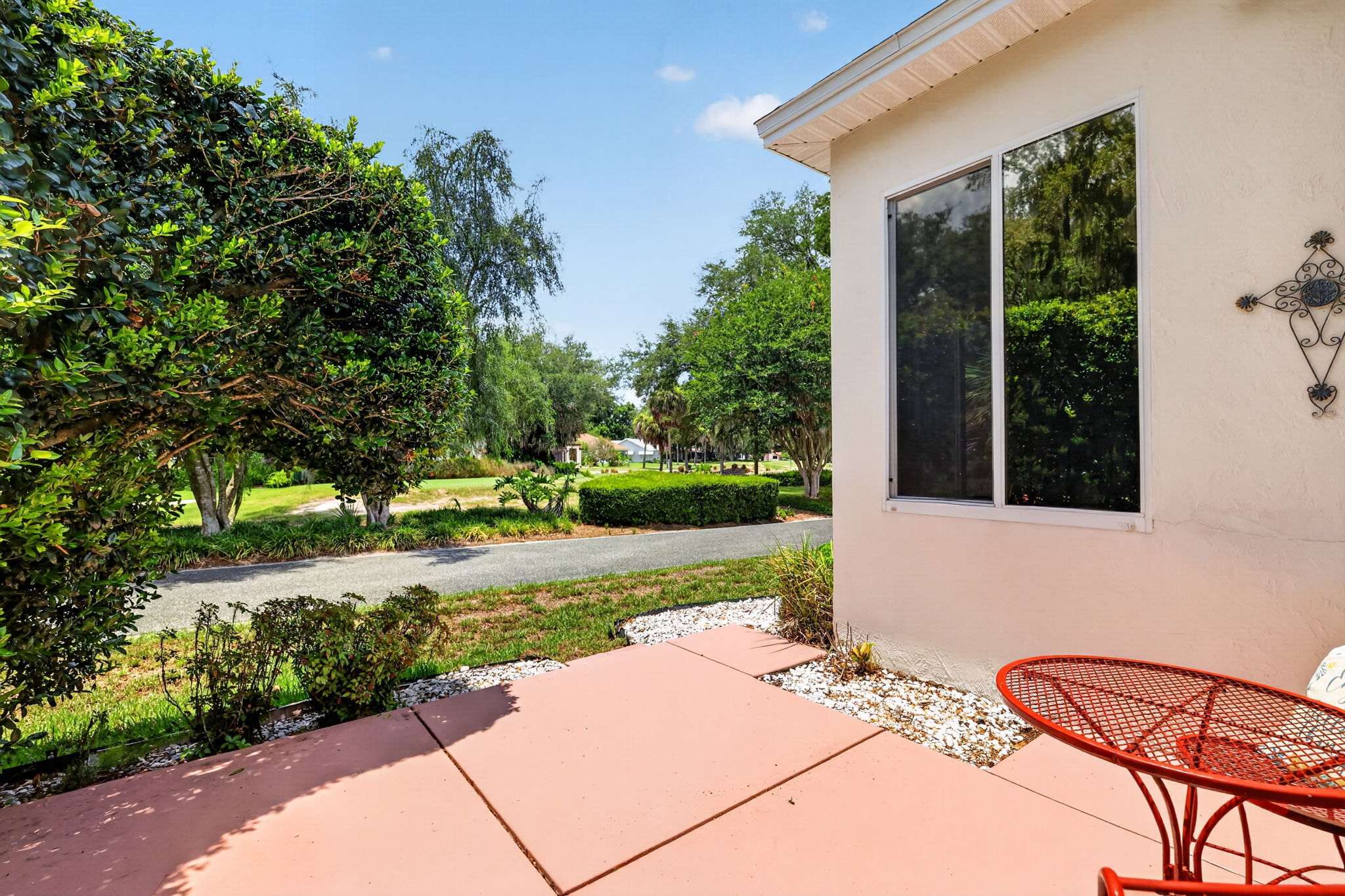 Rear Patio with Golf Front Views!