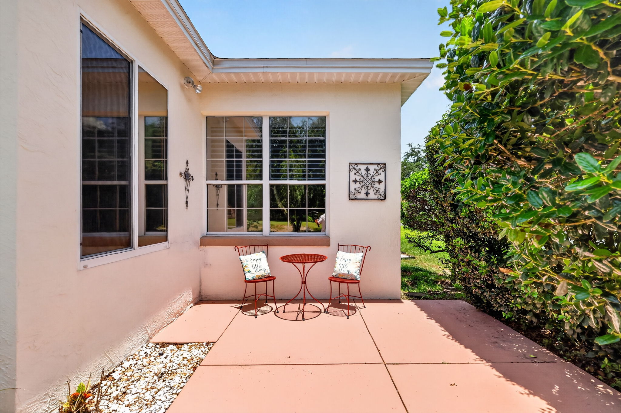 Rear Patio with Golf Front Views!