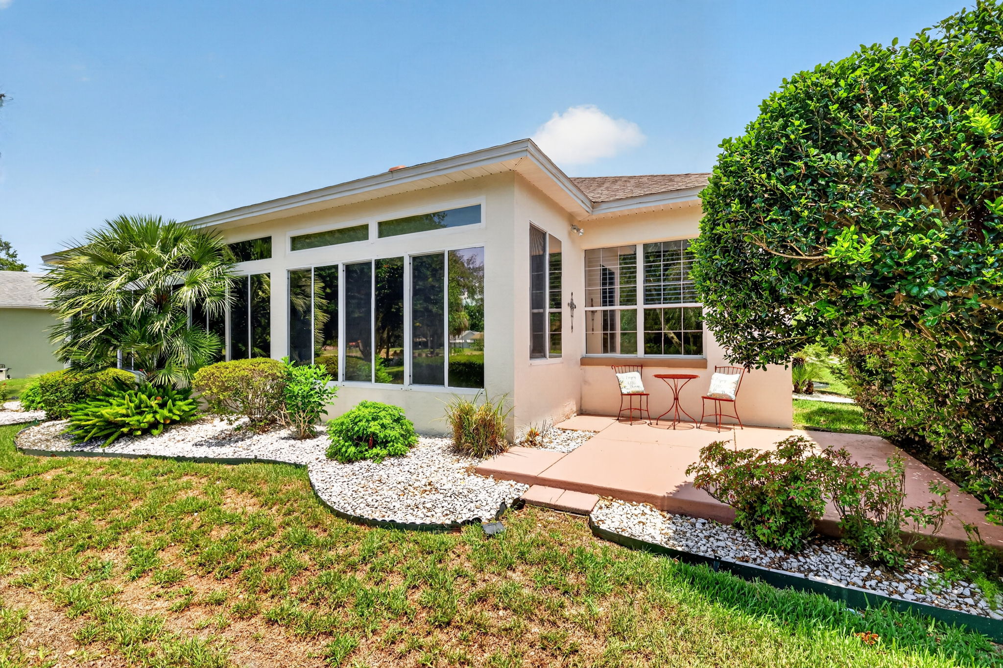 Rear Patio with Golf Front Views!