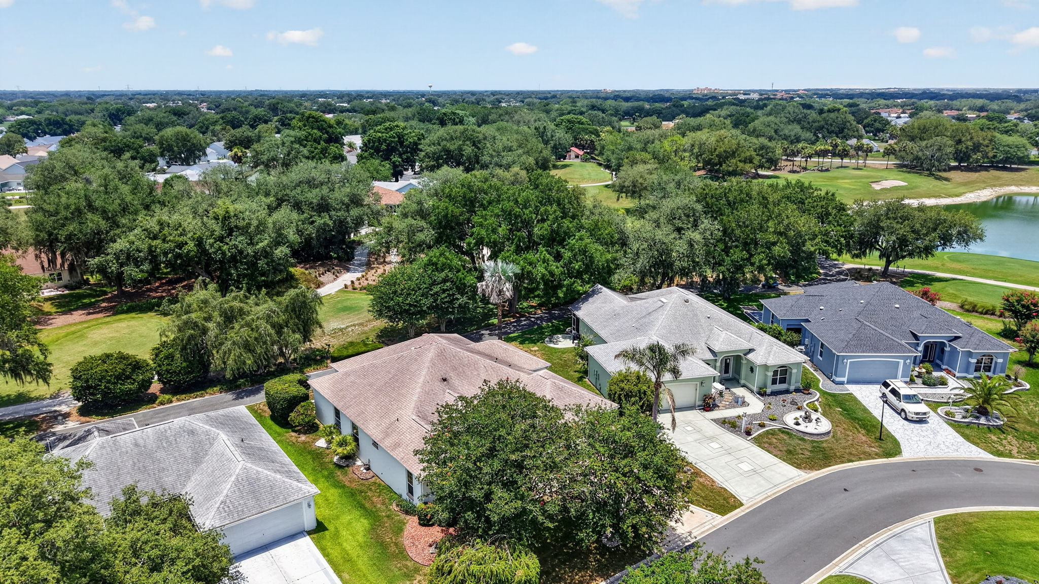 Aerial with Golf Front Views