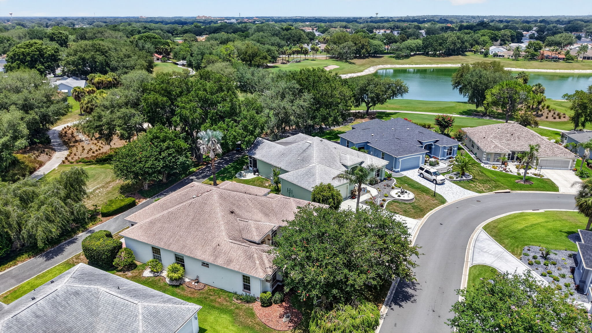 Aerial with Golf Front Views