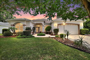 Twilight Front Elevation