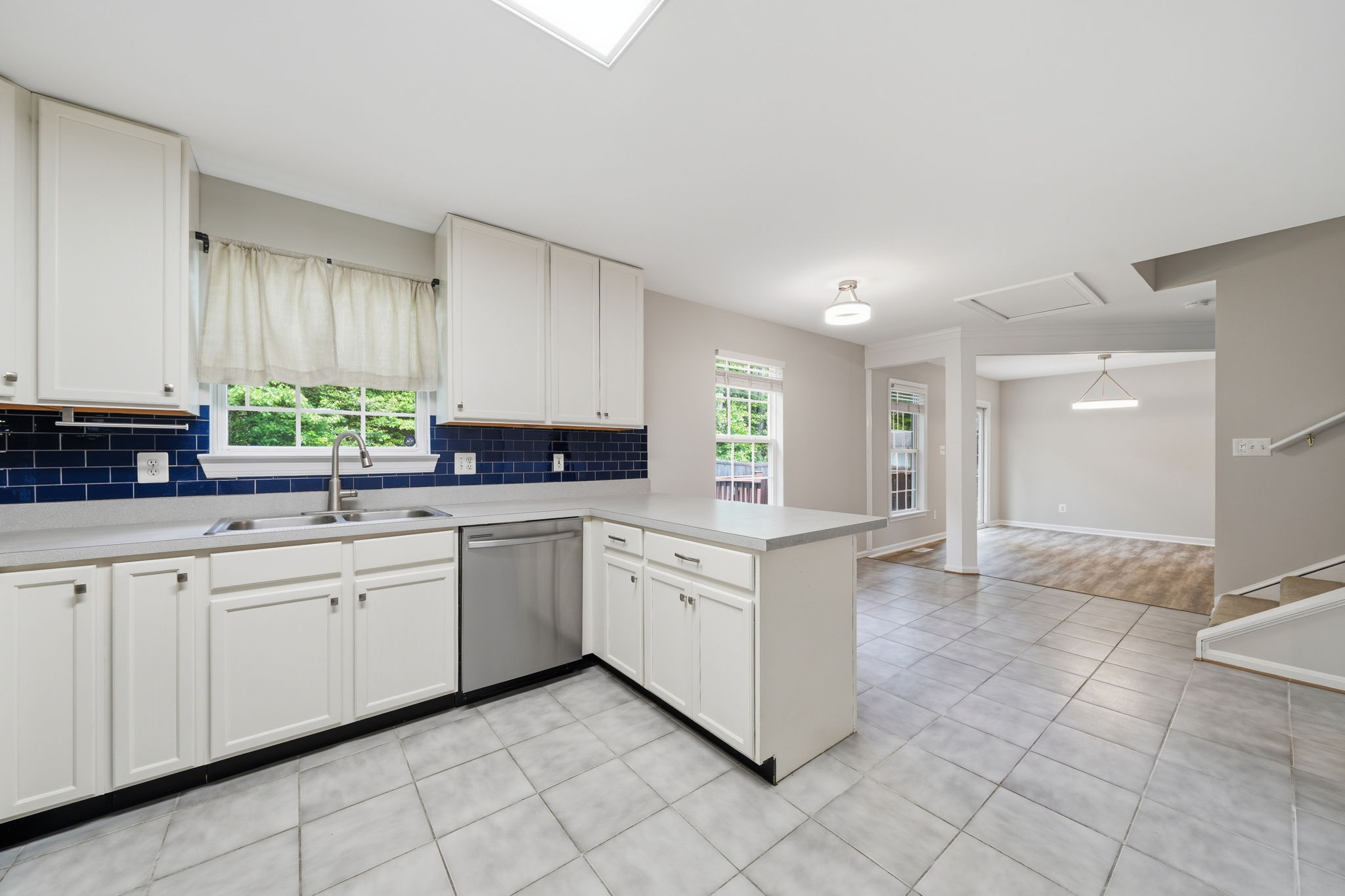 Eat-in kitchen with lounge or table space and dining room