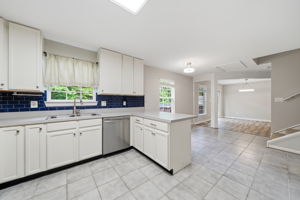 Eat-in kitchen with lounge or table space and dining room
