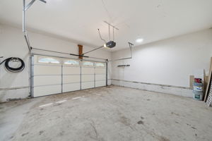 Attached 2 car garage