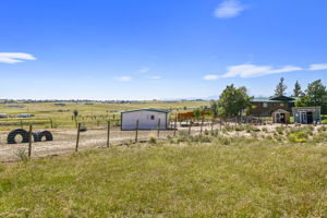 Goat pens with goat barn and lean-to