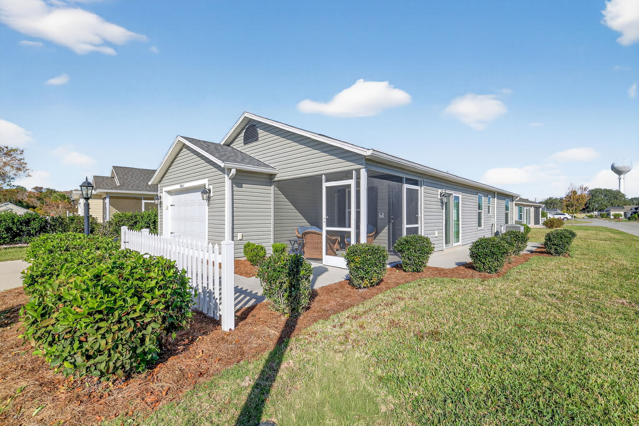 Front and Side Elevation with Large Corner Lot