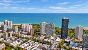 Lakefront and neighboring buildings context