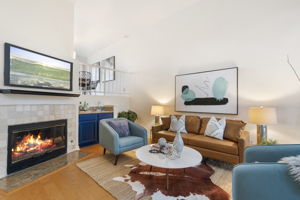 Fireplace and Wet Bar