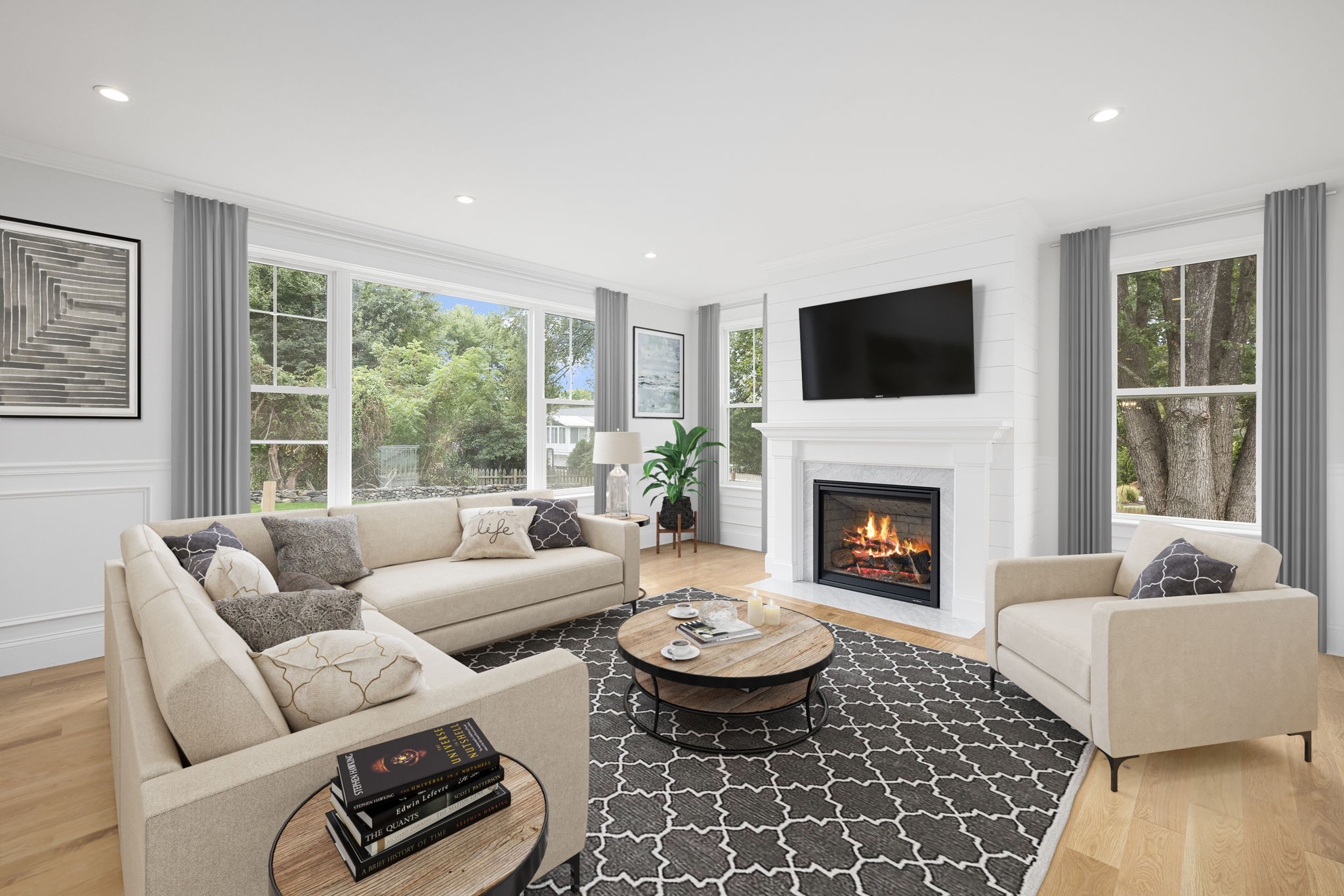 Living Room Virtually Staged