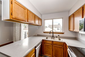 Plenty of counter space and cabinets