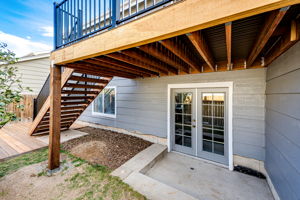 Patio area off of the family room