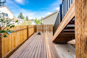 Lower level deck/patio area