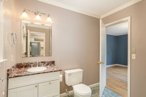 Main Floor Full Bathroom with Walk in Shower