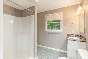Main Floor Full Bathroom with Walk in Shower