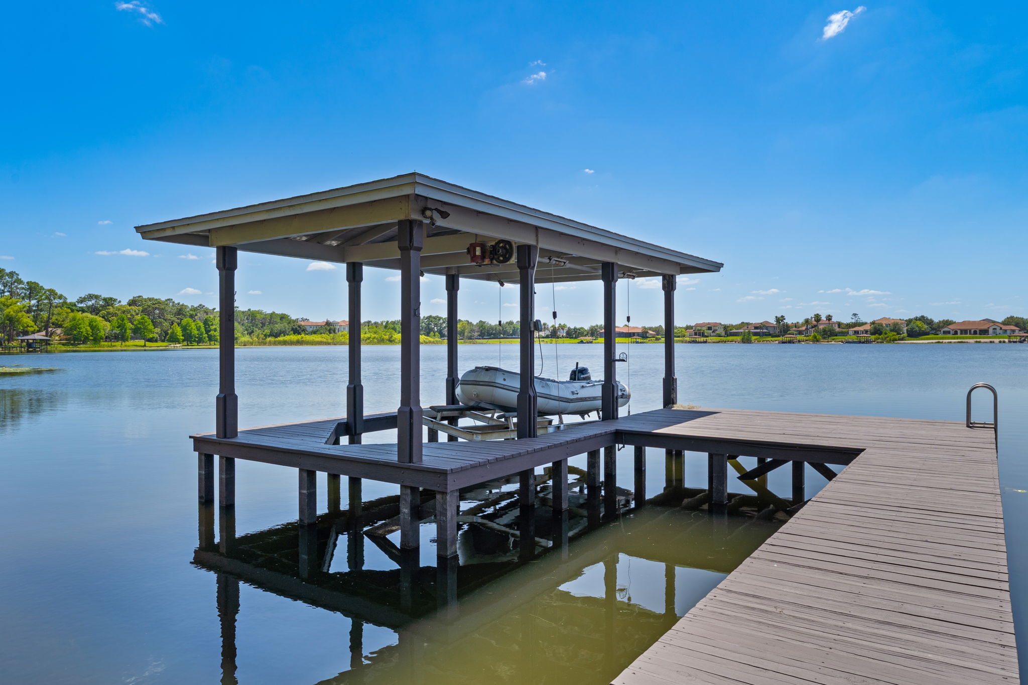 Outdoor Living Area Boat Dock