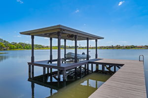 Outdoor Living Area Boat Dock