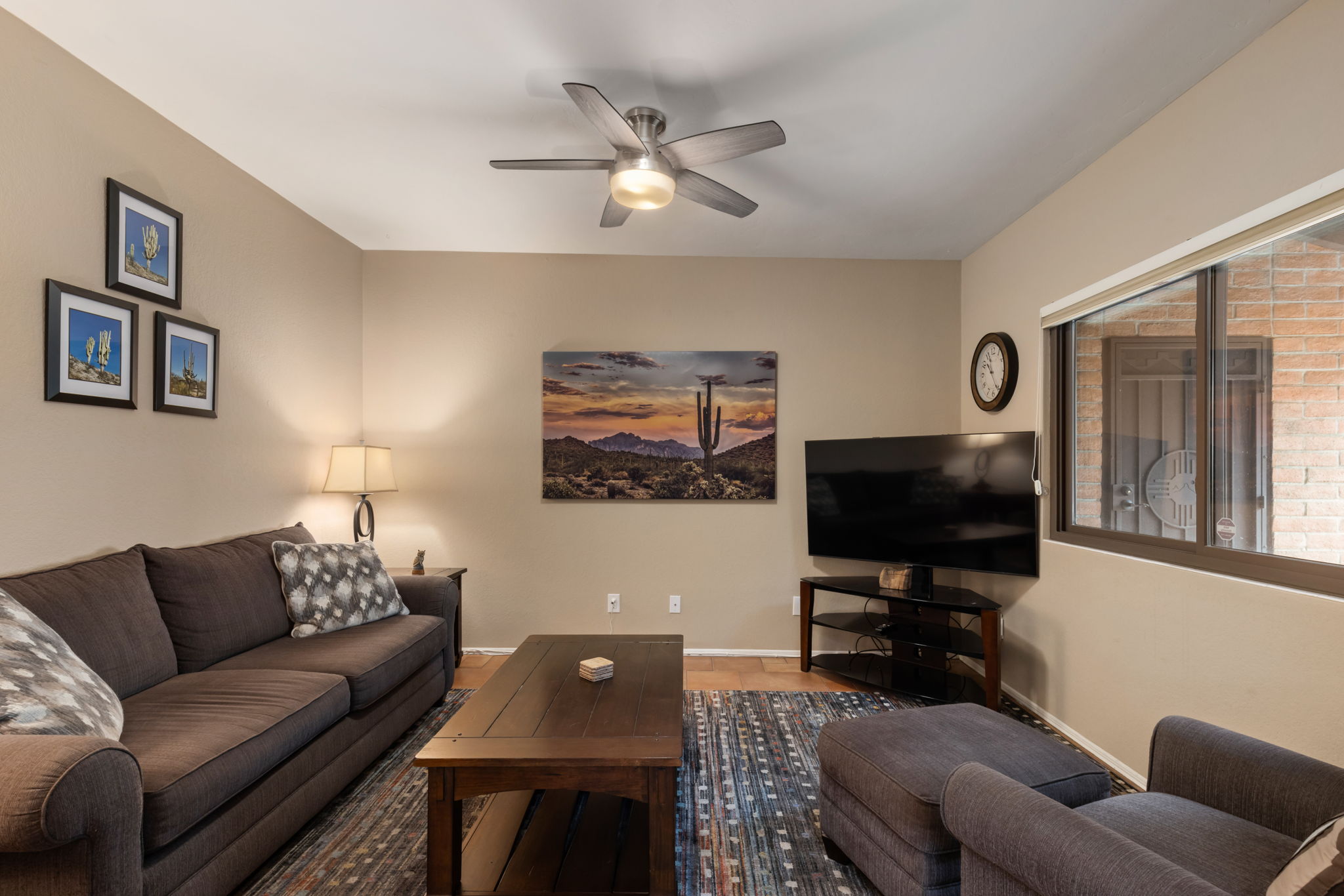 Den with pocket doors