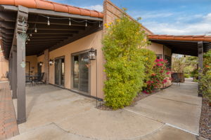 Backyard covered patio