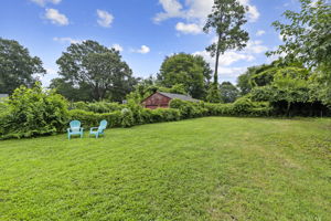 Chain link fencing along most of rear and sides of property.