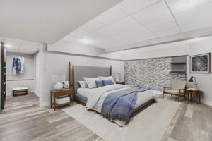 Fully finished basement 4th Bedroom