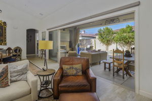 Open pocket doors to outdoors
