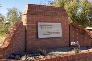 Entrance sign for Tierra Serena