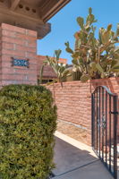 Gated courtyard entry