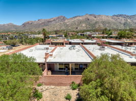 Aerial North to the Catalina Mountains