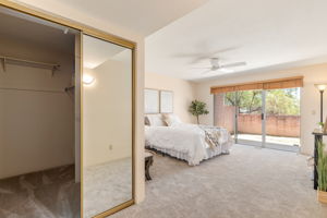 Primary Bedroom and closet