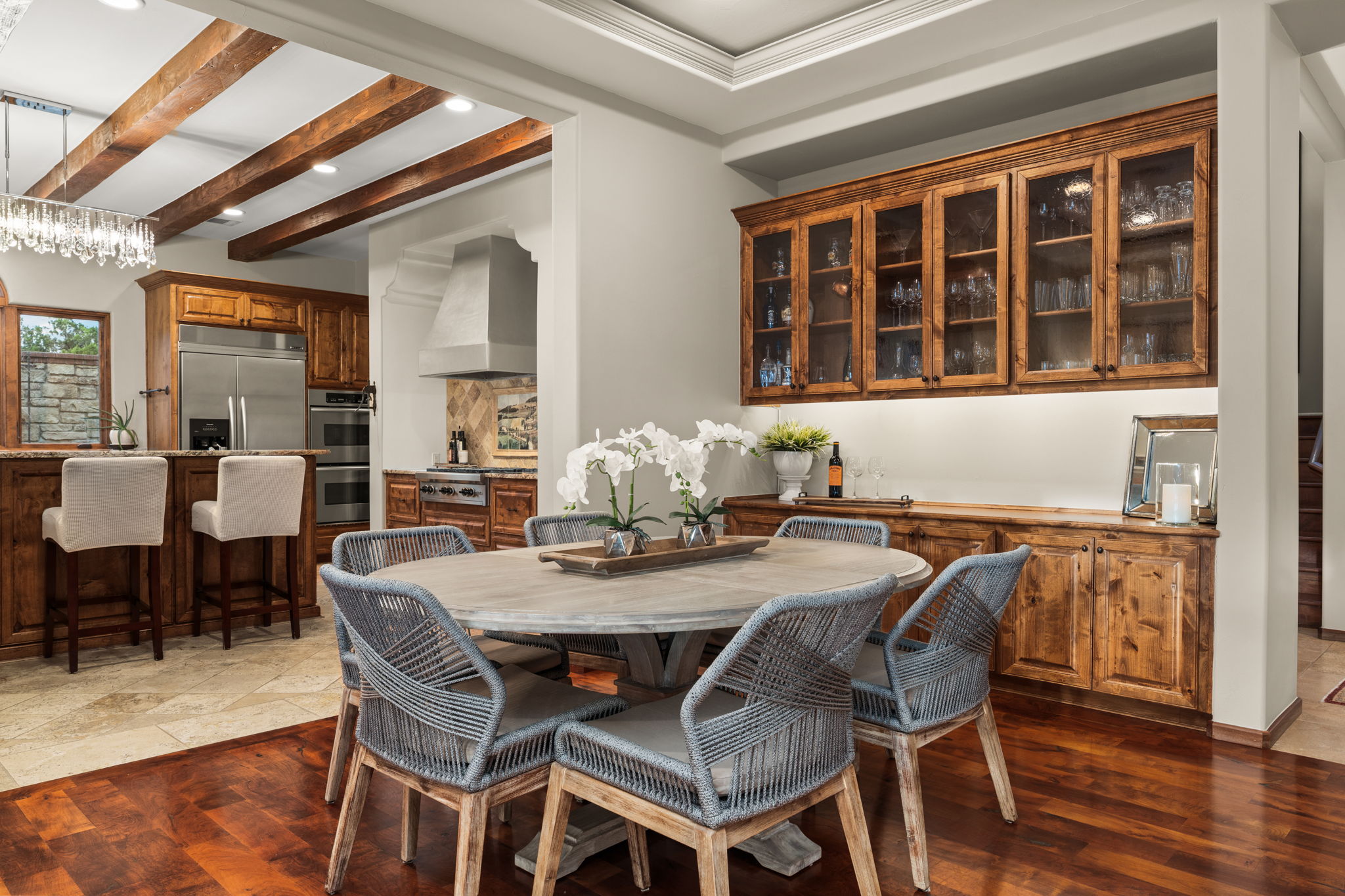 Easy to host guests with open dining and kitchen spaces.