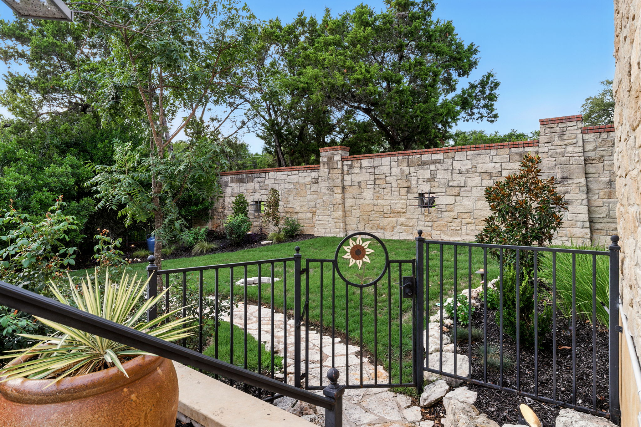 Fully fenced, private backyard with plenty of usable, manicured space.