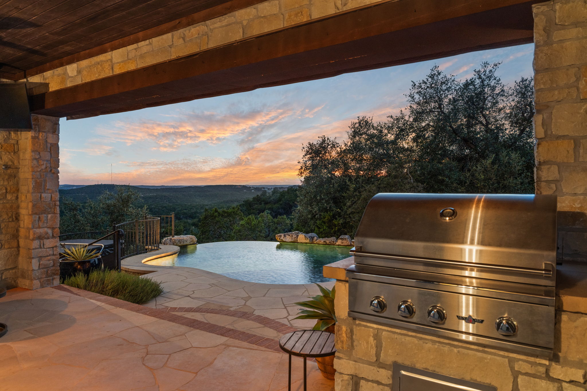 Goodness! You'll even get to take in the view while grilling!