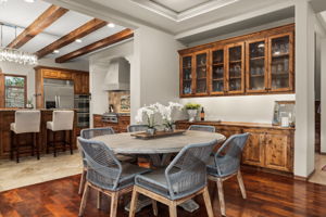 Easy to host guests with open dining and kitchen spaces.