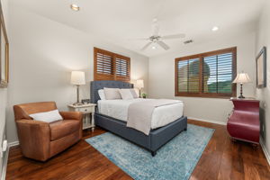 Upstairs extra bedroom 2, with shared dual vanity bathroom.