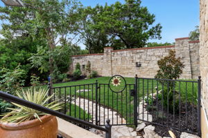 Fully fenced, private backyard with plenty of usable, manicured space.