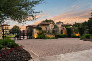 Security and luxury in a gated community.
