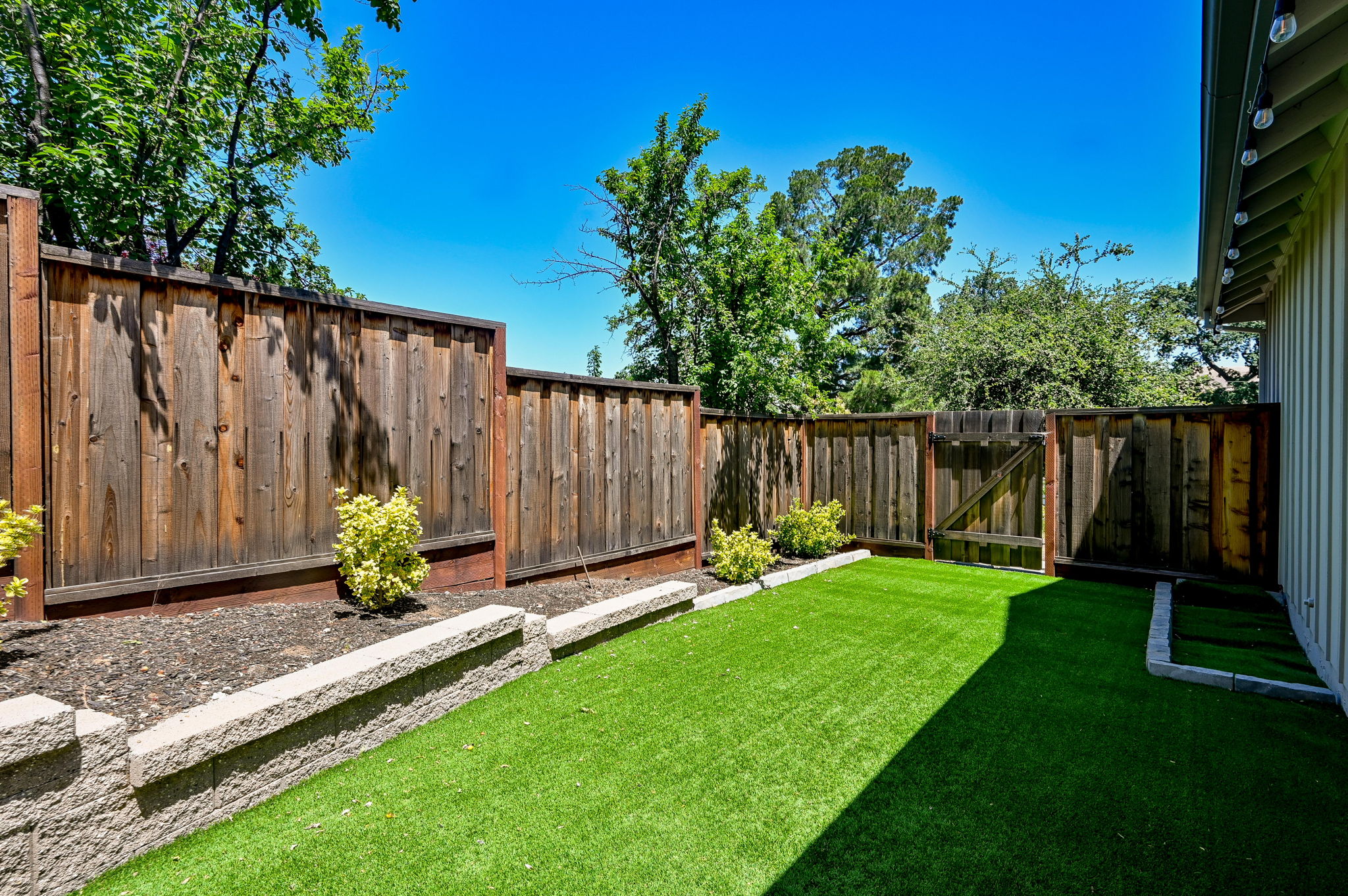 Faux Lawn Side Yard for Play