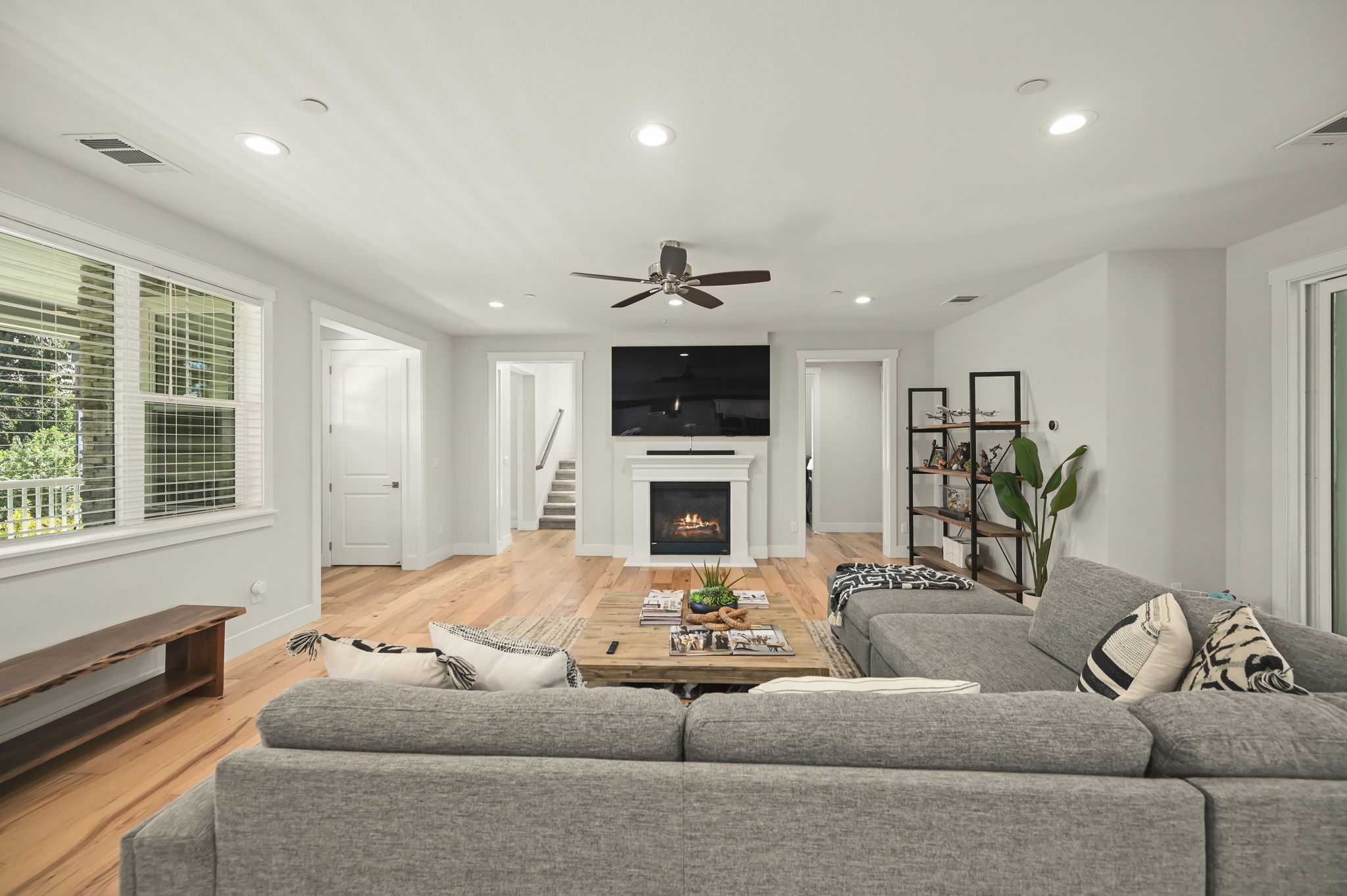 Gas Fireplace & Media Wall